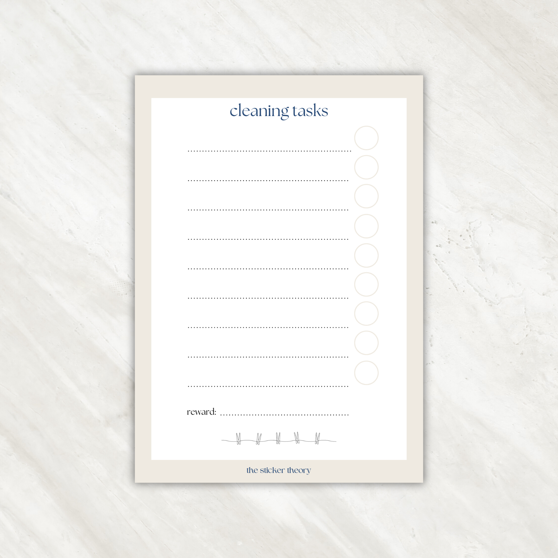 Cleaning List