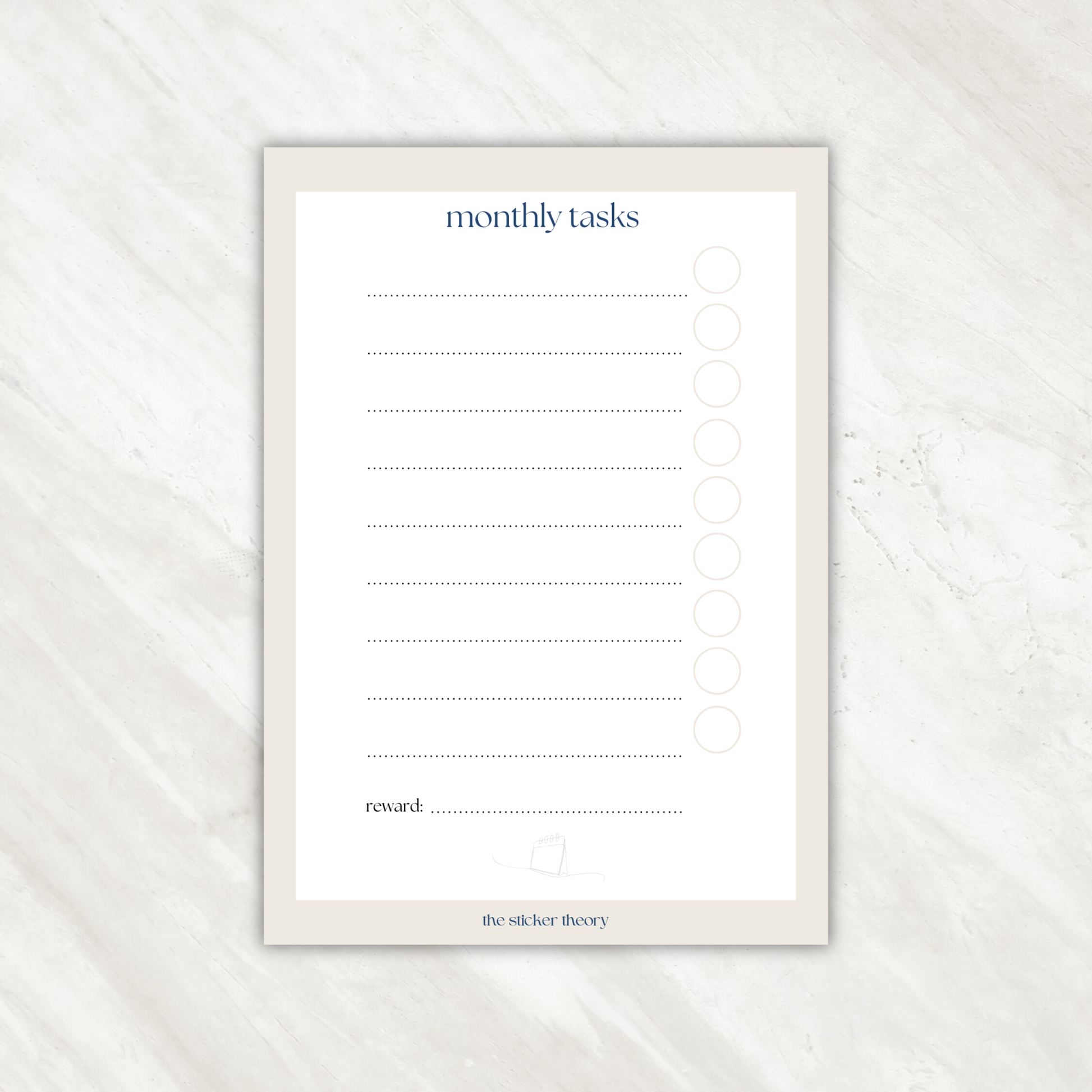 Monthly Task List