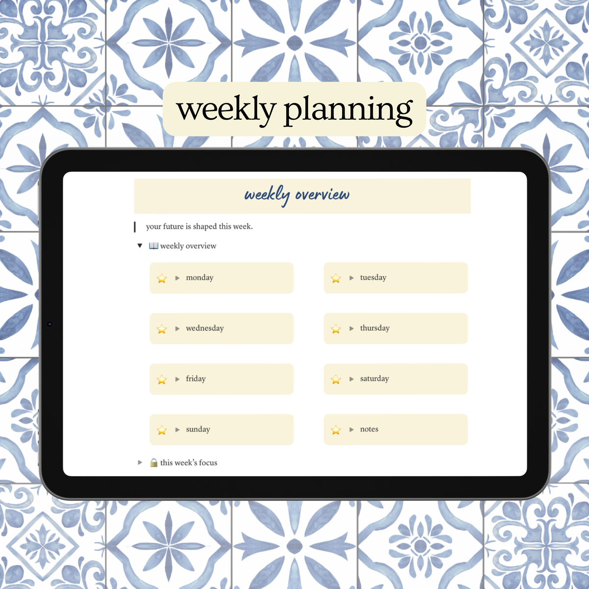 The Focused Planner (Digital)