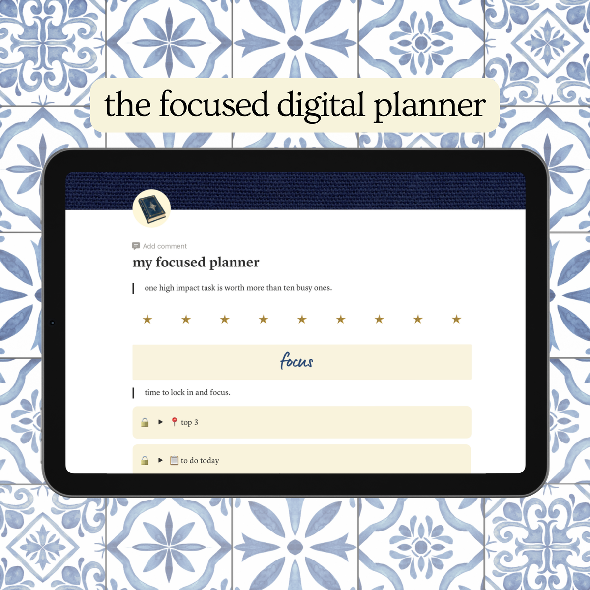 The Focused Planner (Digital)
